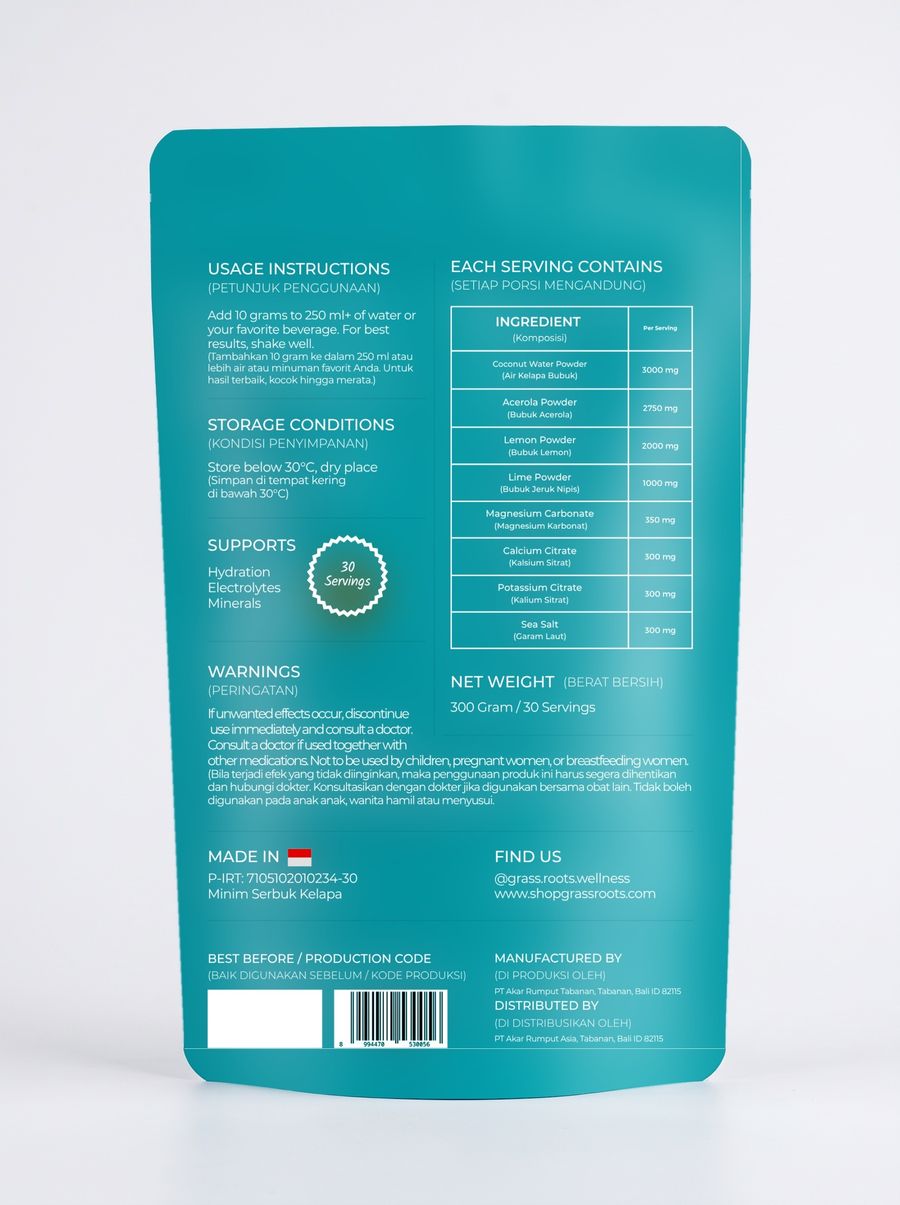 Hydrate Me: Electrolyte Hydration Support | No Added Sugar