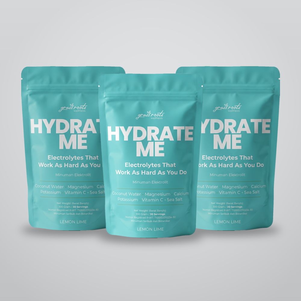 Three pouches of Hydrate Me